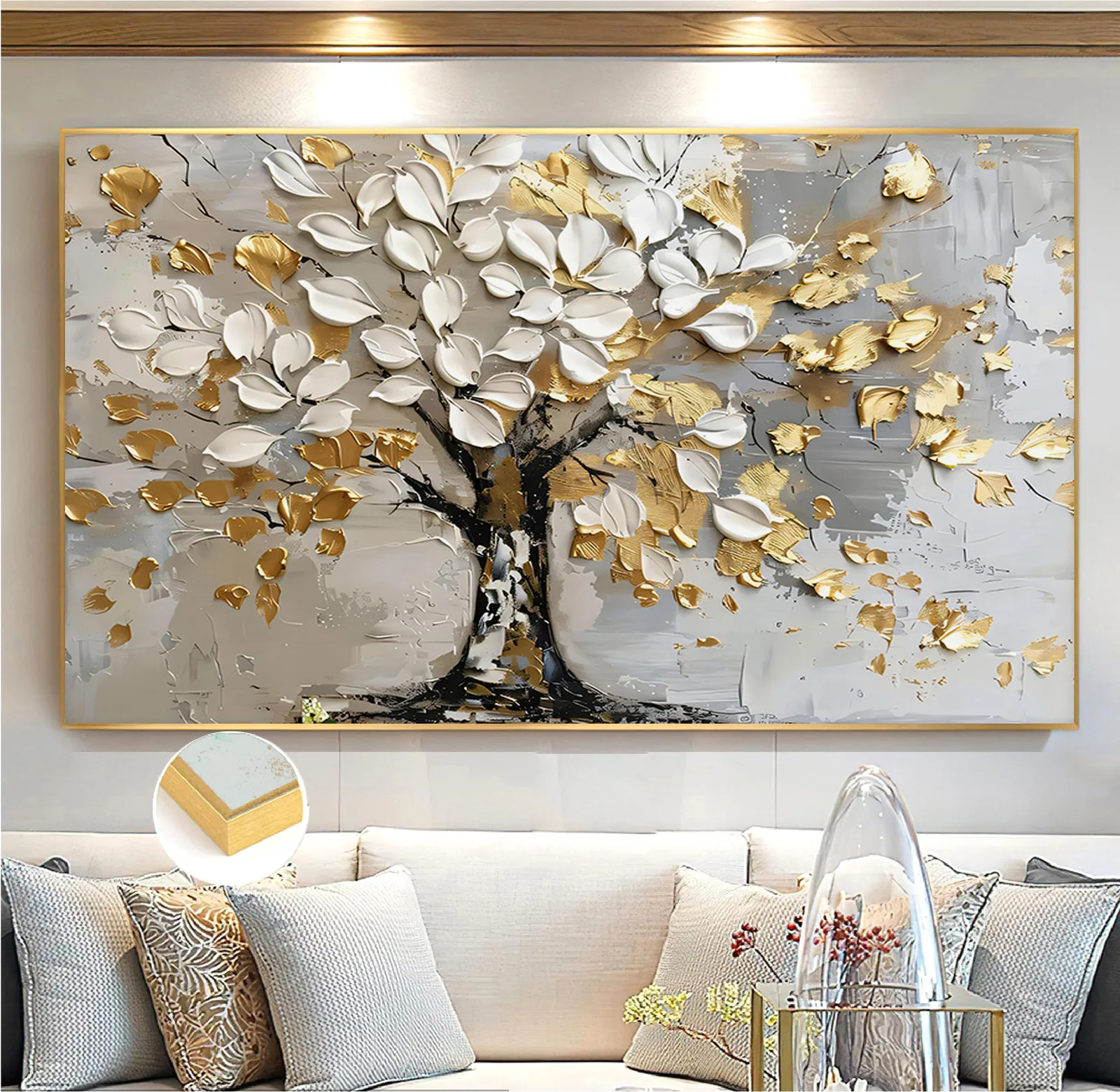 Arbre Gris et Doré