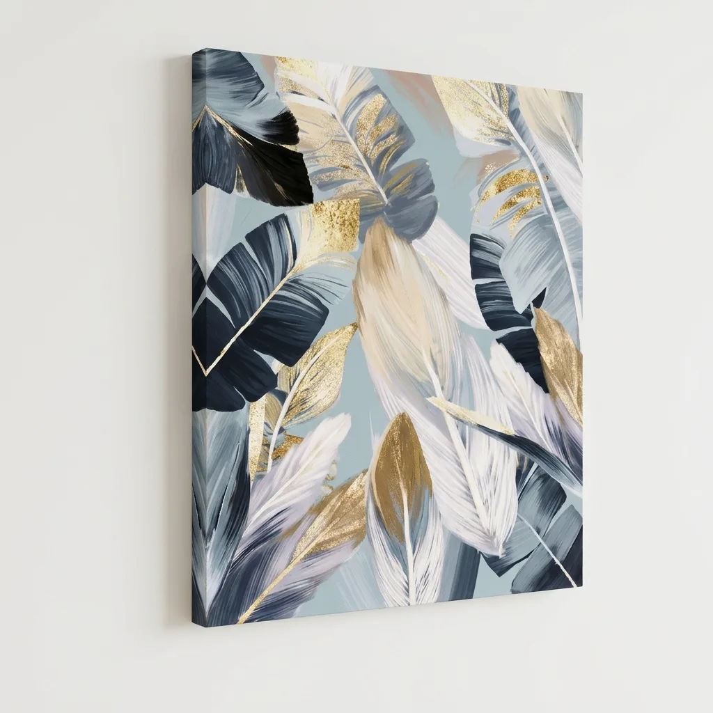 Plume Bleu & Or