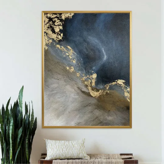 Elégance Bleu et Doré
