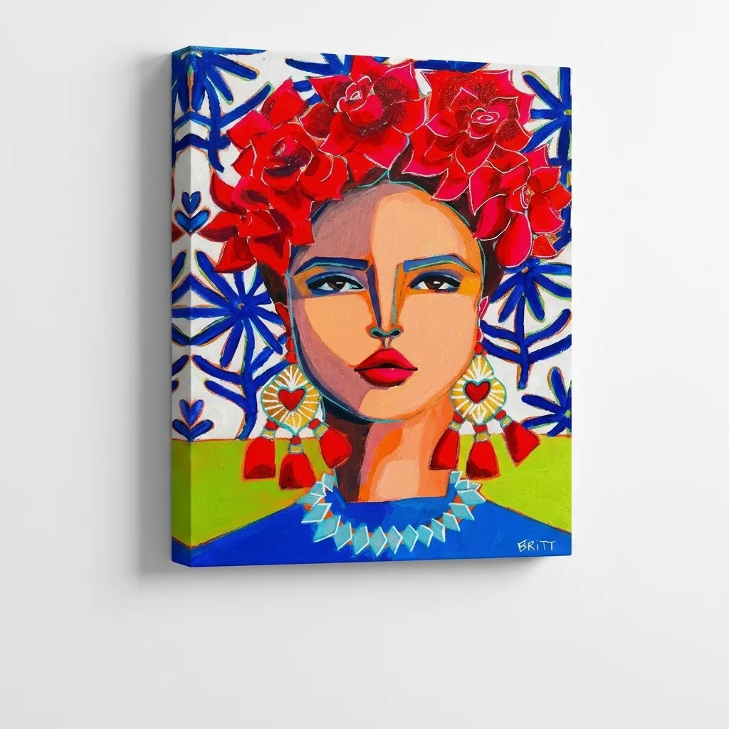 Frida et ses Fleurs Écarlates
