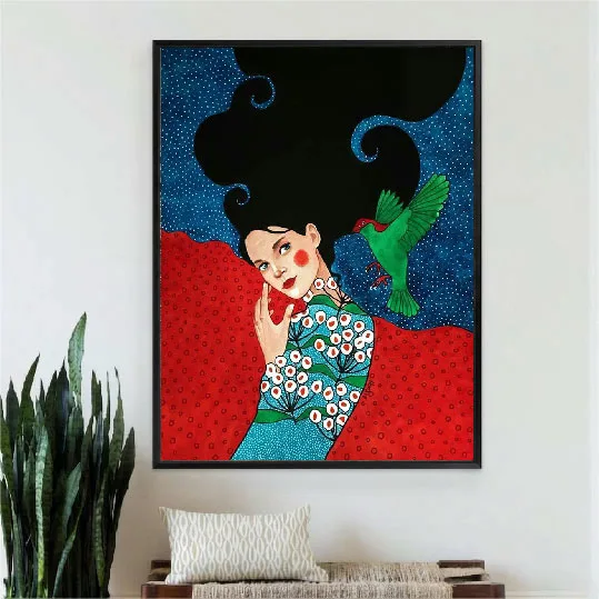 L'Oiseau Vert et la Nuit Étoilée