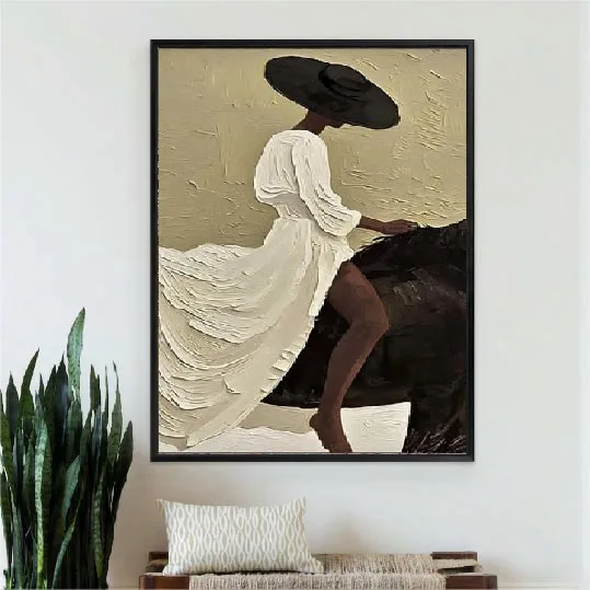 La Dame au Grand Chapeau et au Cheval Sombre